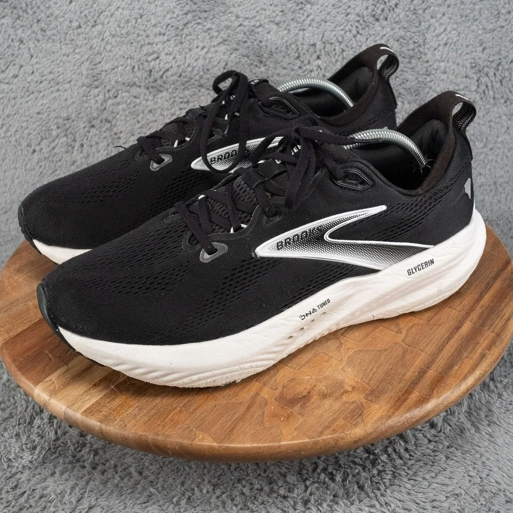 Size 12 D - Men's - Brooks Glycerin GTS 22 Black Grey White Sole